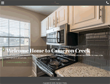 Tablet Screenshot of cameroncreekfortworth.com